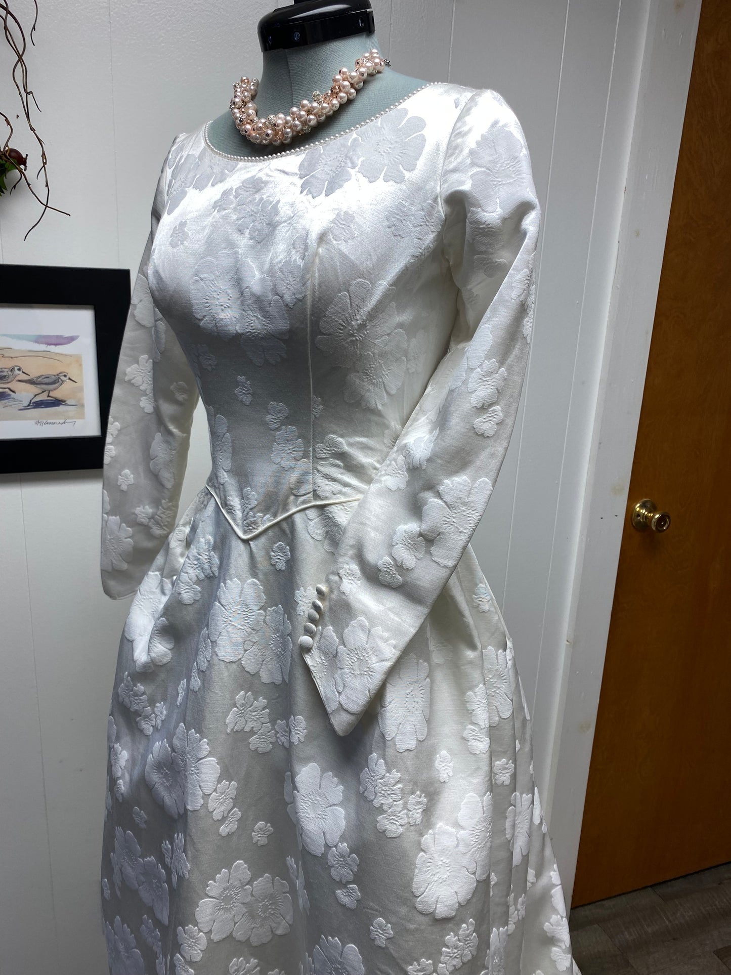 Adeline a vintage 1950s or 1960s wedding dress