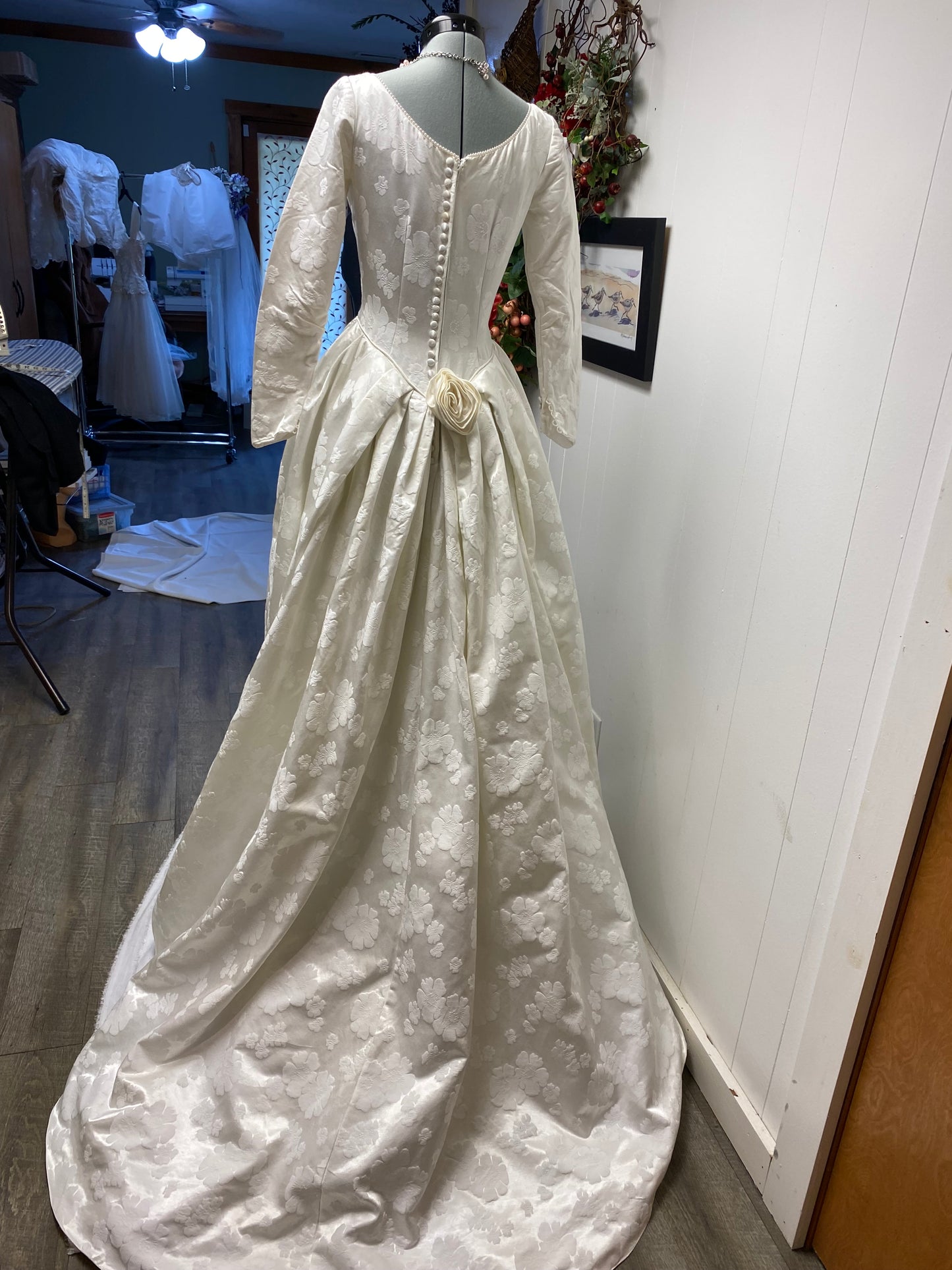 Adeline a vintage 1950s or 1960s wedding dress