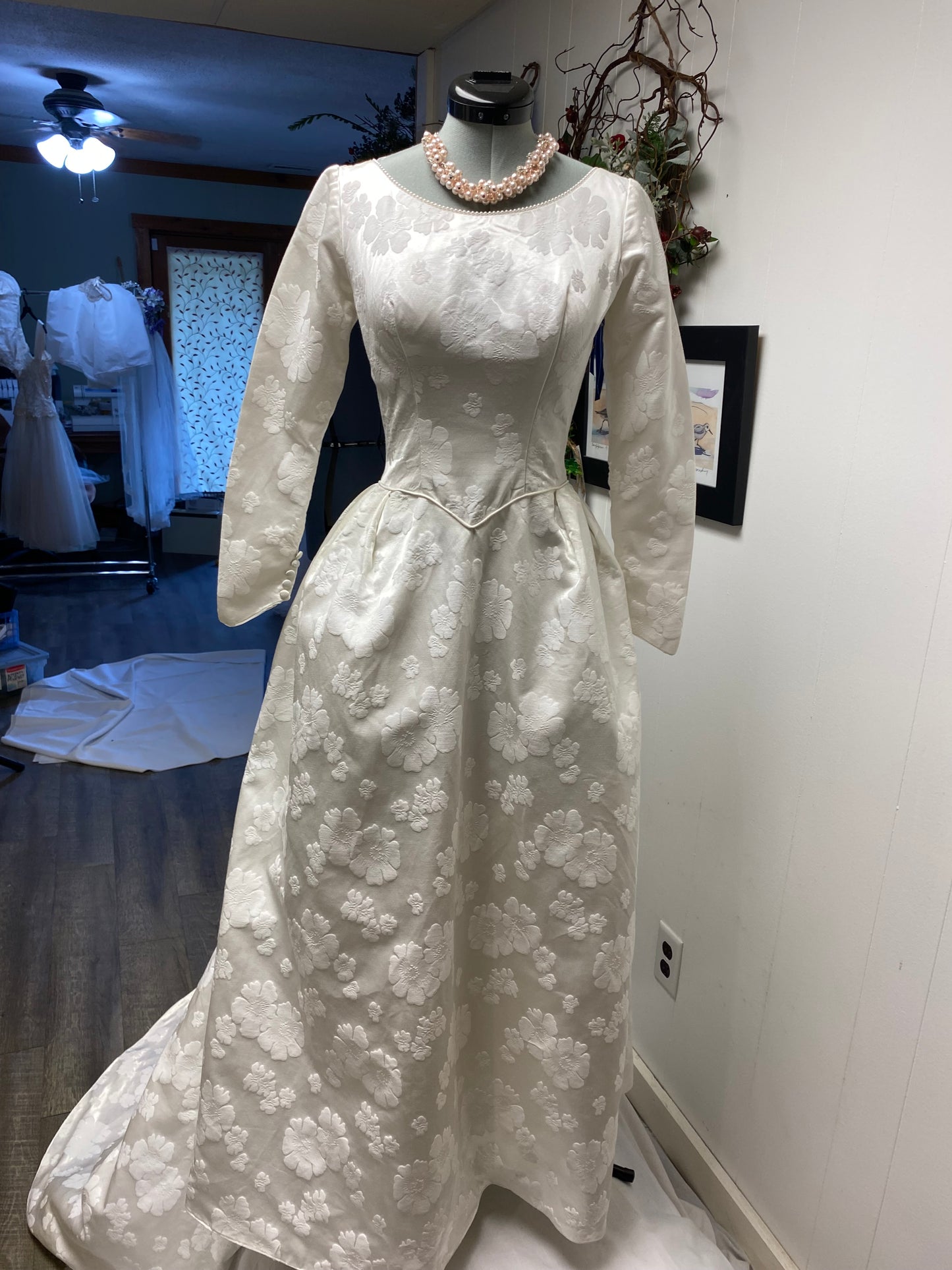 Adeline a vintage 1950s or 1960s wedding dress