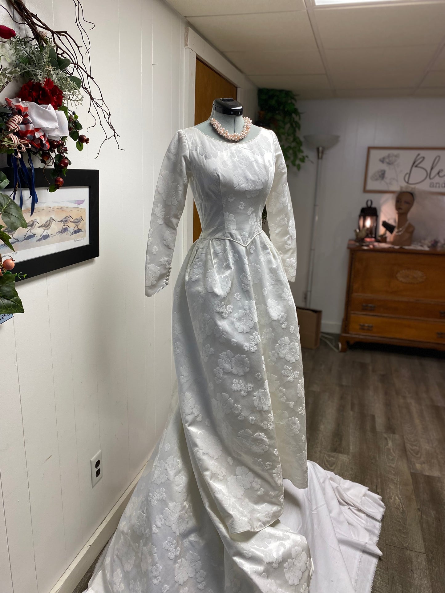 Adeline a vintage 1950s or 1960s wedding dress