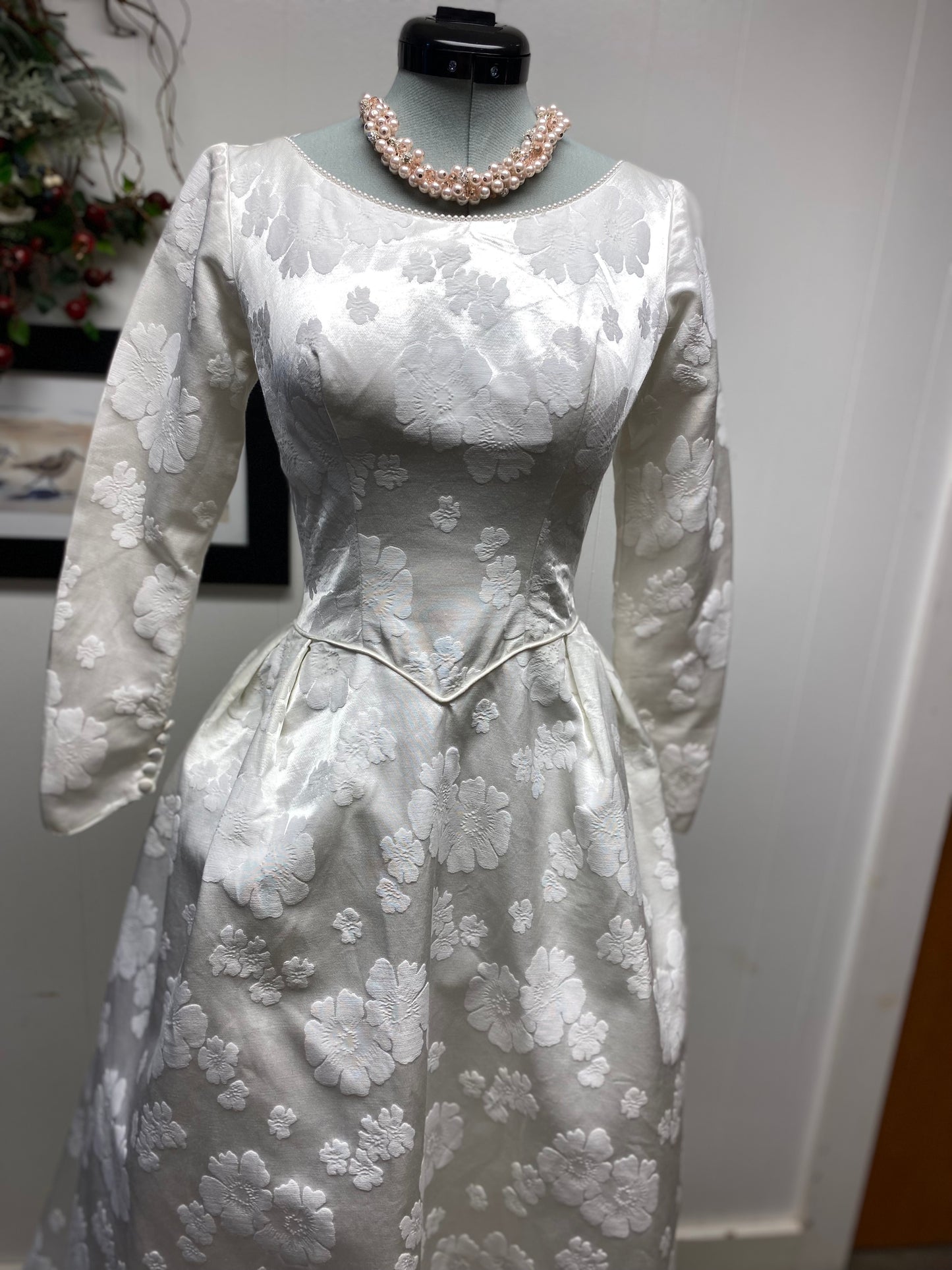 Adeline a vintage 1950s or 1960s wedding dress