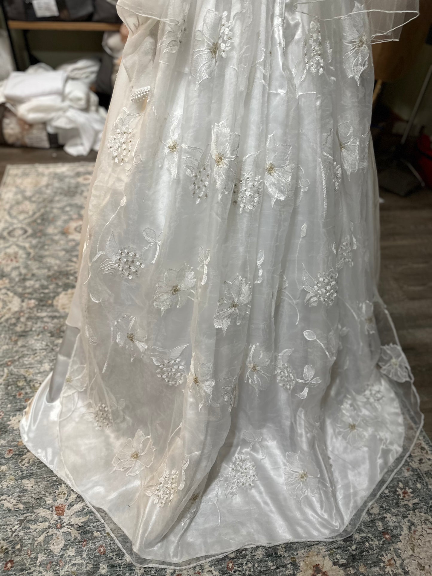 Aoife ( Ea-Fa) a new custom handmade 2-piece corset wedding dress