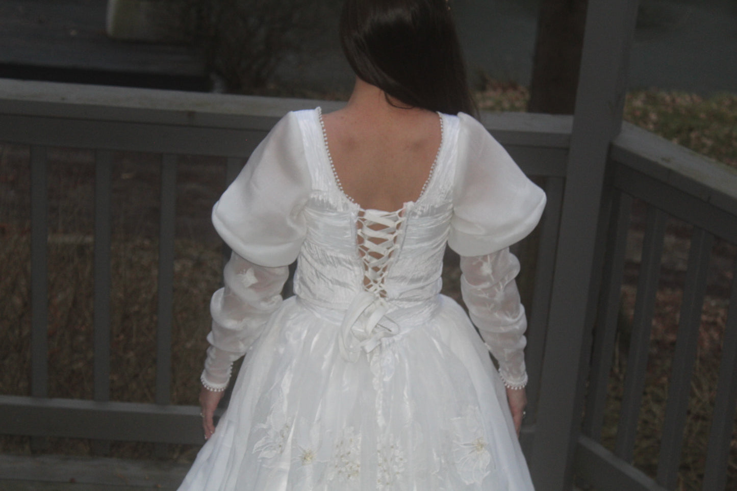 Aoife ( Ea-Fa) a new custom handmade 2-piece corset wedding dress