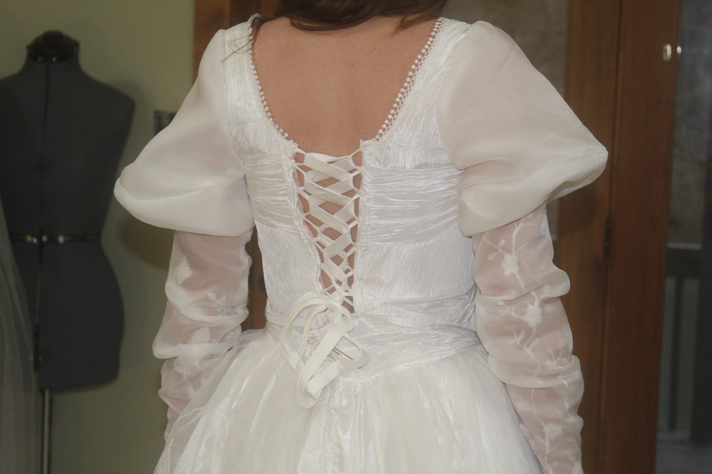 Aoife ( Ea-Fa) a new custom handmade 2-piece corset wedding dress