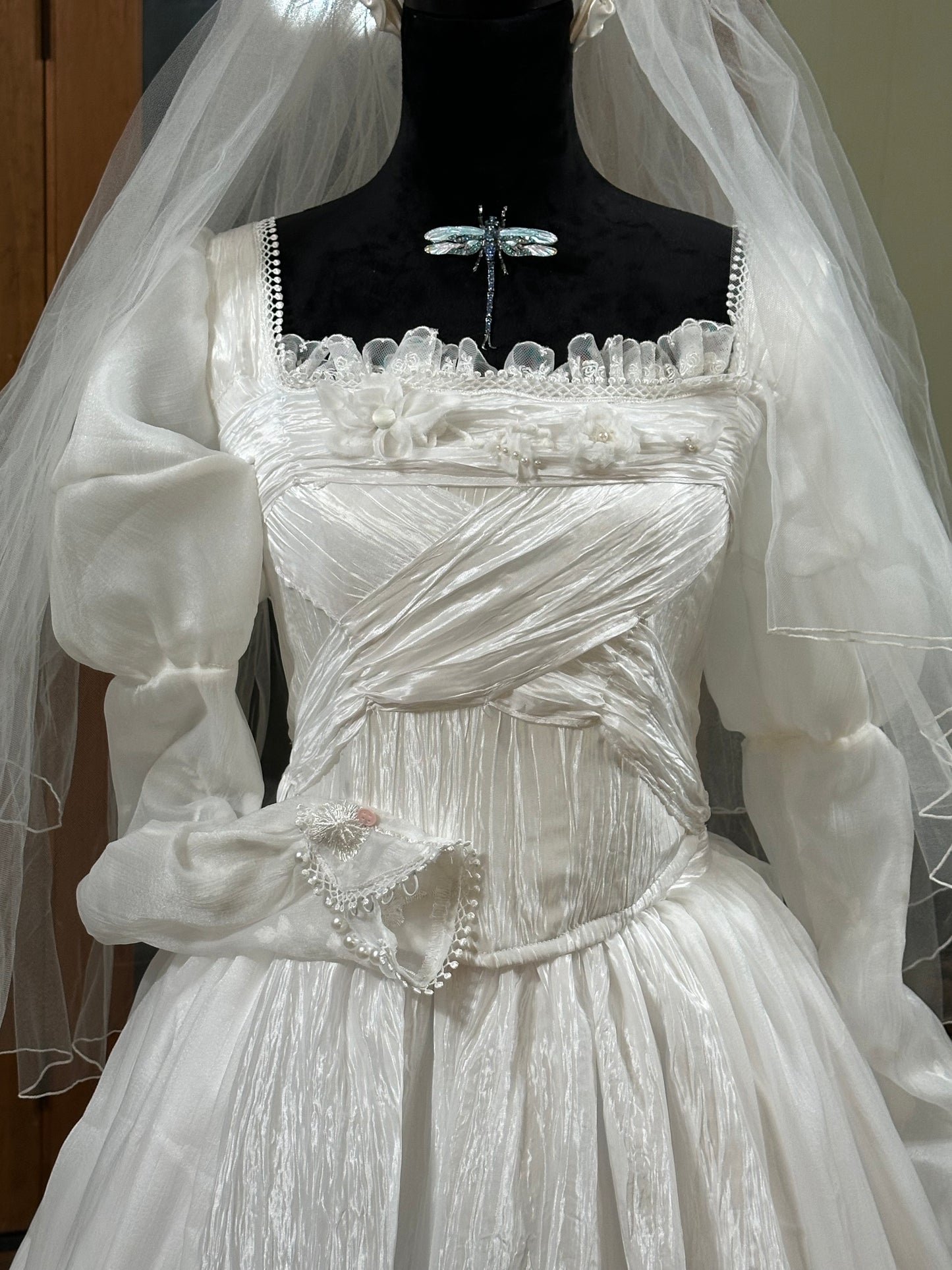 Aoife ( Ea-Fa) a new custom handmade 2-piece corset wedding dress