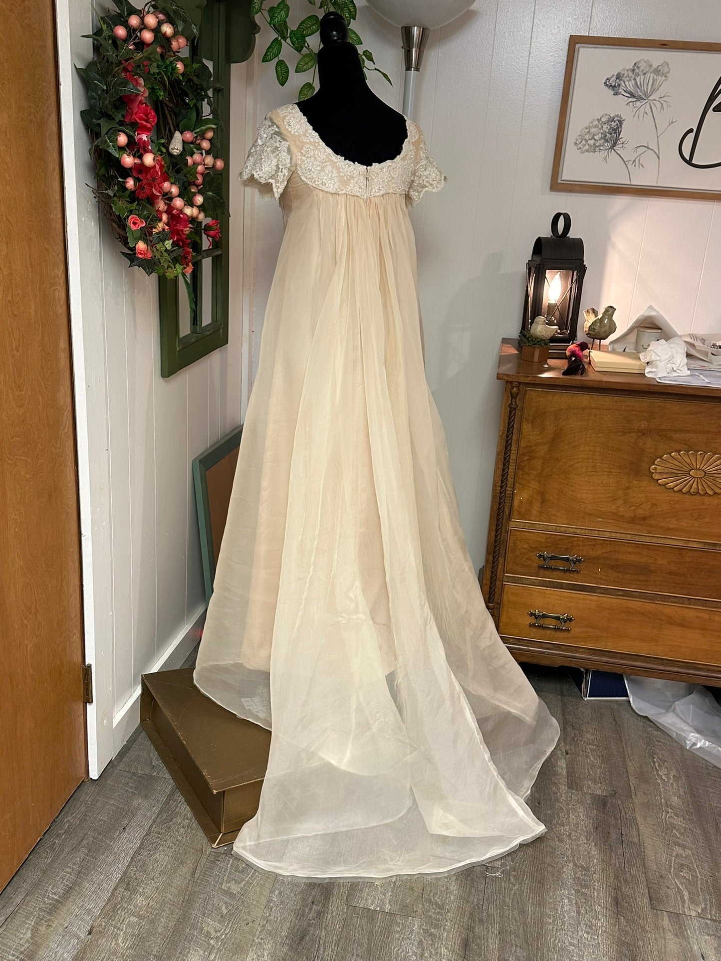 Zara is a vintage 1960s wedding dress/gown