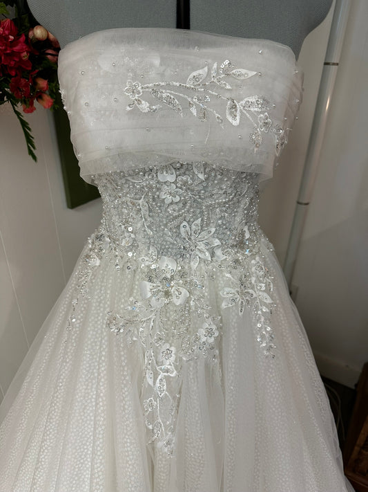 Joy is a sparkly happy wedding gown