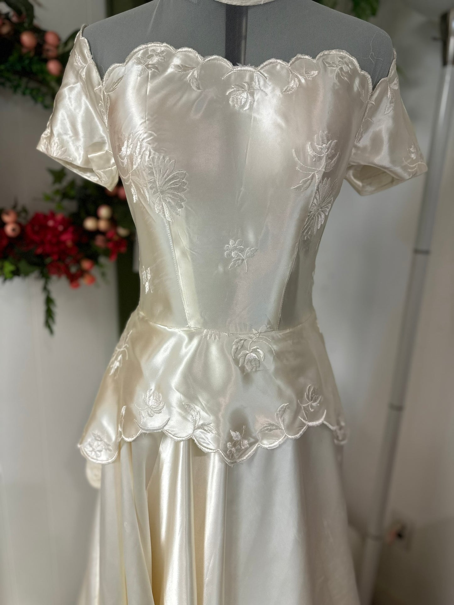 Talullah is a vintage 1940s wedding dress